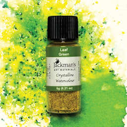 Jackman's Crystalline Powder Watercolor - Leaf Green, 6 g