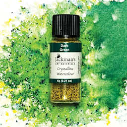 Jackman's Crystalline Powder Watercolor - Dark Green, 6 g