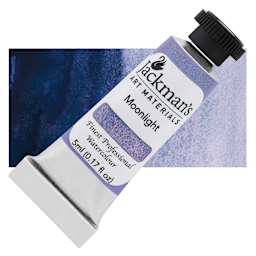 Jackman's Finest Professional Watercolour - Moonlight, 5 ml Tube and Swatch