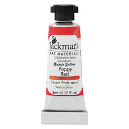 Jackman's Finest Professional Watercolour - Poppy Red, 5 ml Tube