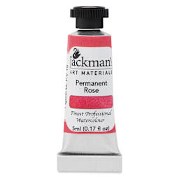 Jackman's Finest Professional Watercolour - Permanent Rose, 5 ml Tube