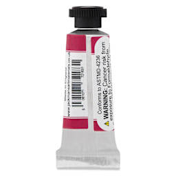 Jackman's Finest Professional Watercolour - Quinacridone Magenta, 5 ml back of tube