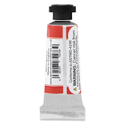 Jackman's Finest Professional Watercolour - Pyrrole Scarlet, 5 ml back of tube