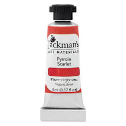 Jackman's Finest Professional Watercolour - Pyrrole Scarlet, 5 ml Tube