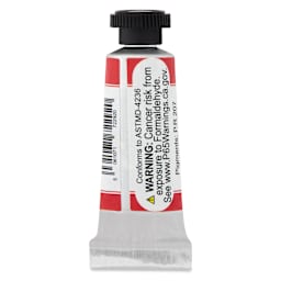 Jackman's Finest Professional Watercolour - Quinacridone Scarlet, 5 ml back of tube