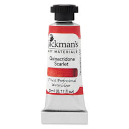 Jackman's Finest Professional Watercolour - Quinacridone Scarlet, 5 ml Tube