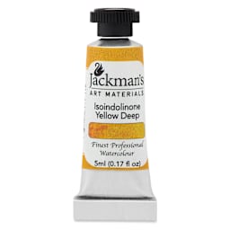 Jackman's Finest Professional Watercolour - Isoindolinone Yellow Deep, 5 ml Tube