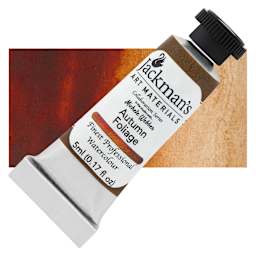 Jackman's Finest Professional Watercolour - Autumn Foliage, 5 ml Tube and Swatch