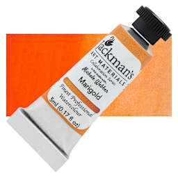 Jackman's Finest Professional Watercolour - Marigold, 5 ml Tube and Swatch