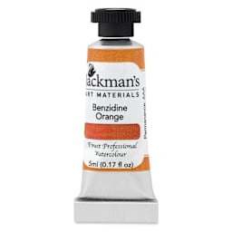 Jackman's Finest Professional Watercolour - Benzidine Orange, 5 ml Tube
