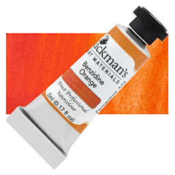 Jackman's Finest Professional Watercolour - Benzidine Orange, 5 ml Tube and Swatch