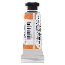 Jackman's Finest Professional Watercolour - Pyrrole Orange, 5 ml back of tube
