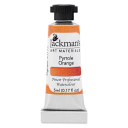 Jackman's Finest Professional Watercolour - Pyrrole Orange, 5 ml Tube