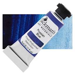 Jackman's Finest Professional Watercolour - Prussian Blue, 5 ml Tube and Swatch