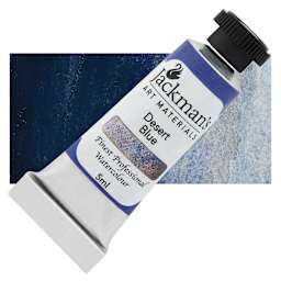 Jackman's Finest Professional Watercolour - Desert Blue, 5 ml Tube and Swatch