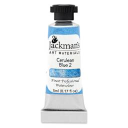 Jackman's Finest Professional Watercolour - Cerulean Blue #2, 5 ml Tube