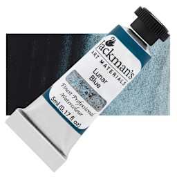 Jackman's Finest Professional Watercolour - Lunar Blue, 5 ml Tube and Swatch