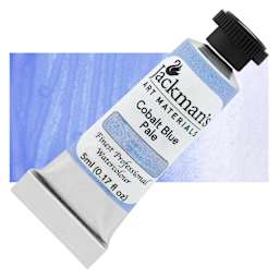 Jackman's Finest Professional Watercolour - Cobalt Blue Pale, 5 ml Tube and Swatch