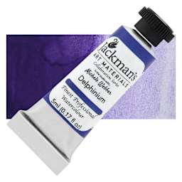 Jackman's Finest Professional Watercolour - Delphinium, 5 ml Tube and Swatch