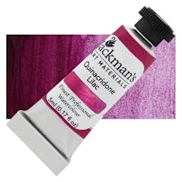 Jackman's Finest Professional Watercolour - Quinacridone Lilac, 5 ml Tube and Swatch