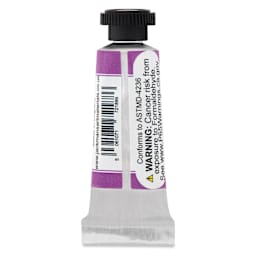 Jackman's Finest Professional Watercolour - Quinacridone Violet, 5 ml back of tube
