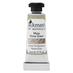 Jackman's Finest Professional Watercolour - Moss Stone Green, 5 ml Tube