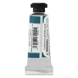 Jackman's Finest Professional Watercolour - Deep Sea Green, 5 ml back of tube