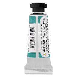 Jackman's Finest Professional Watercolour - Viridian Green. 5 ml back of tube