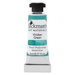 Jackman's Finest Professional Watercolour - Viridian Green. 5 ml Tube