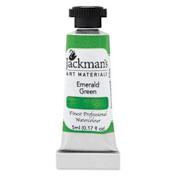 Jackman's Finest Professional Watercolour - Emerald Green, 5 ml Tube
