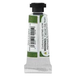 Jackman's Finest Professional Watercolour - Chrome Oxide Green, 5 ml back of tube