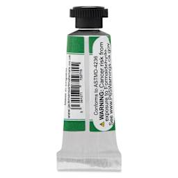Jackman's Finest Professional Watercolour - Phthalo Green (Yellow Shade), 5 ml back of tube