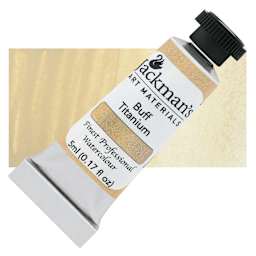 Jackman's Finest Professional Watercolour - Buff Titanium, 5 ml Tube and Swatch
