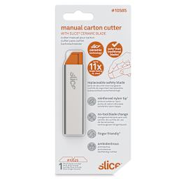 Slice Manual Carton Cutter - Front of blister package showing Carton cutter