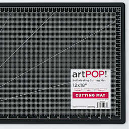 artPOP! Self-Healing Cutting Mat - 12" x 18" (Close-up of bottom right corner and label)