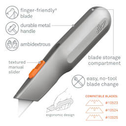 Slice Manual Metal-Handle Utility Knife, Diagram