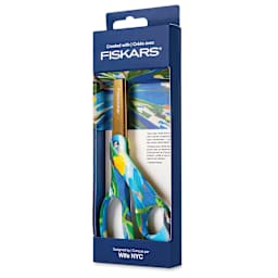 Created With Fiskars Scissors - Avant Garden, 8" (In Package, Angled Showing Side)