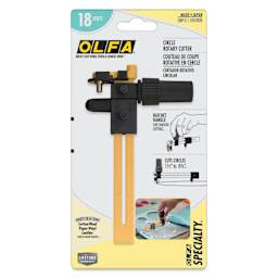 Olfa Rotary Circle Cutter - 18 mm, front of the packaging