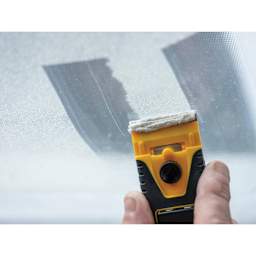 Olfa Mini Glass Scraper, scrapping glass