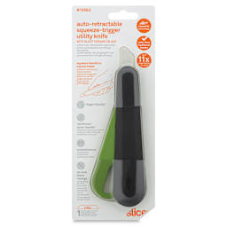 Slice Auto-Retractable Squeeze-Trigger Utility Knife, front of the packaging