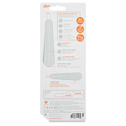 Slice Auto-Retractable Squeeze-Trigger Utility Knife, back of the packaging