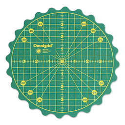 Omnigrid 360 Rotating Cutting Mat - Green/Yellow, 8"
