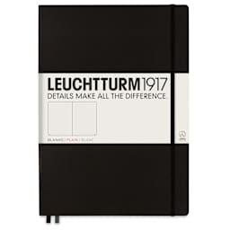 Leuchtturm1917 Blank Hardcover Notebook - Black, Master, 8-3/4" x 12-1/2"
