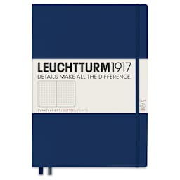 Leuchtturm1917 Dotted Hardbound Notebook - Navy, Slim, 8-3/4" x 12-1/2"