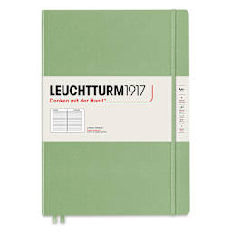 Leuchtturm1917 Ruled Hardbound Notebook - Sage, Master Slim, 8-3/4" x 12-1/2"