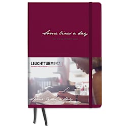 Leuchtturm1917 Some Lines a Day Notebook - Port Red, 5-3/4" x 8-1/4"