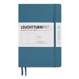 Leuchtturm1917 Blank Softcover Notebook - Stone Blue, 5-3/4" x 8-1/4"