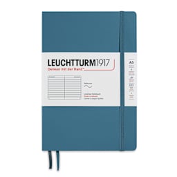 Leuchtturm1917 Ruled Softcover Notebook - Stone Blue, 5-3/4" x 8-1/4"