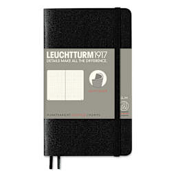 Leuchtturm1917 Dotted Softcover Notebook - Black, 3-1/2" x 6"