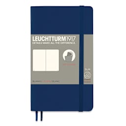 Leuchtturm1917 Blank Softcover Notebook - Navy, 3-1/2" x 6"